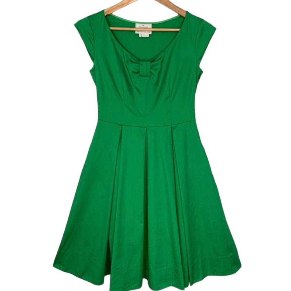 kate spade Emerald Green Fit-and-Flare Dress